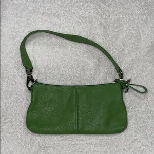 HOBO Green Leather Shoulder Bag